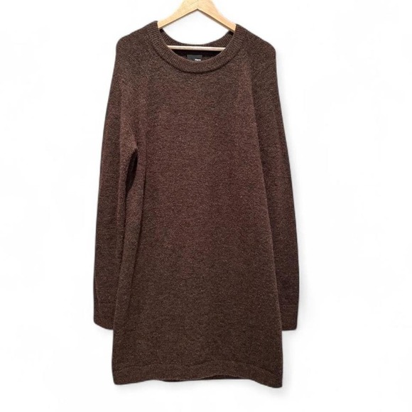 Aritzia Wilfred Free Brown Wool Alpaca Blend Sweater Dress Sz Small - Picture 1 of 5